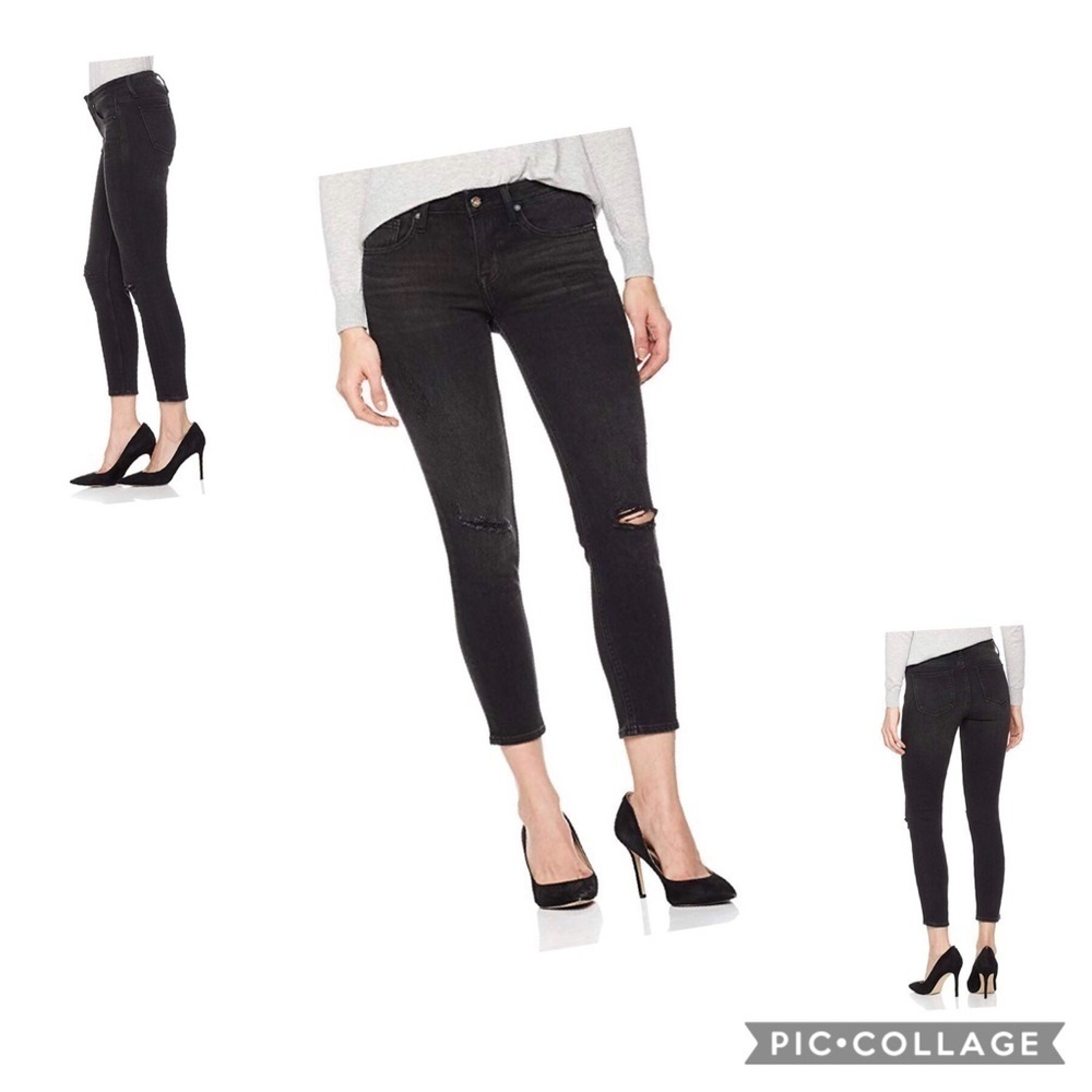Denim Bloom distressed skinny jeans